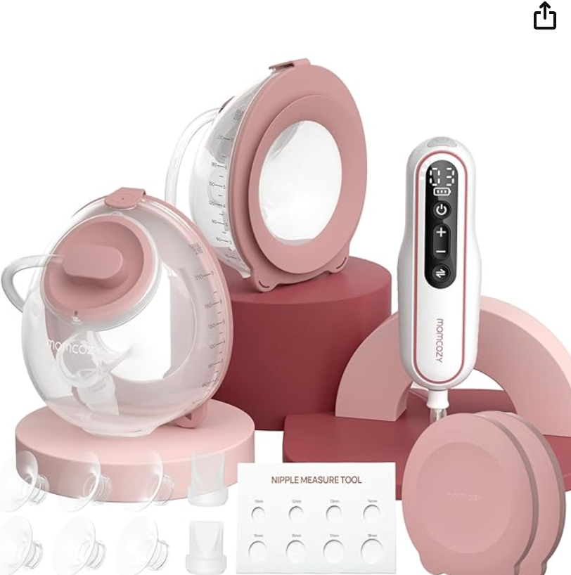 Momcozy Breast Pump V2 Pro Ultra-Lightweight, Hands-Free & Portable Wearable Pump