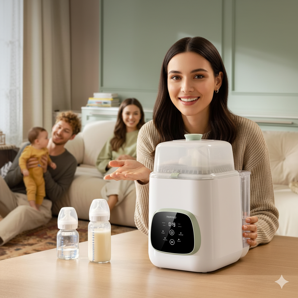 Momcozy KleanPal Pro Baby Bottle Washer, Sterilizer & Dryer - All-in-One Cleaning Machine for Bottles, Pump Parts & Baby Essentials - Time-Saving & Effortless Care