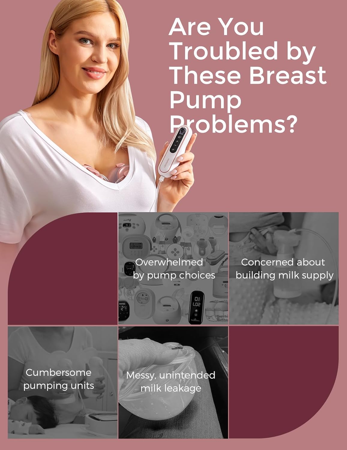 Momcozy Breast Pump V2 Pro Ultra-Lightweight, Hands-Free & Portable Wearable Pump