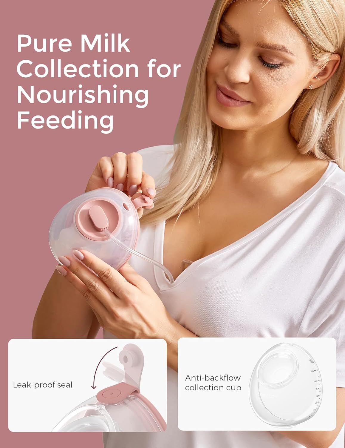 Momcozy Breast Pump V2 Pro Ultra-Lightweight, Hands-Free & Portable Wearable Pump